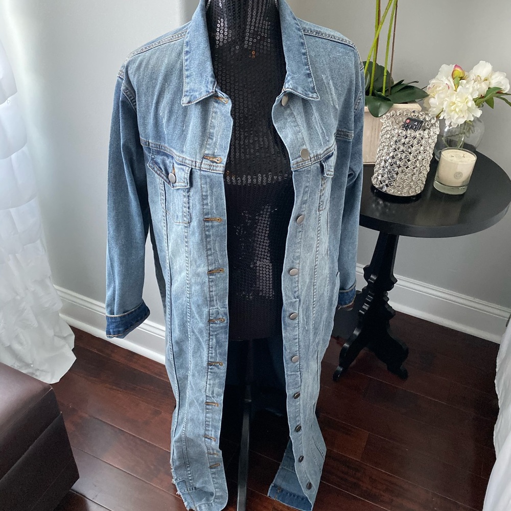 Denim duster